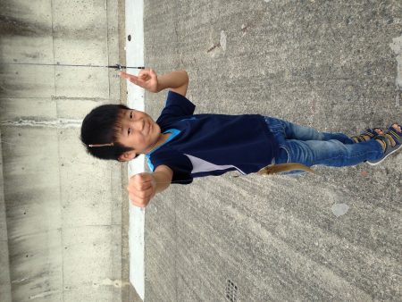 アジュール舞子でファミリーフィッシング