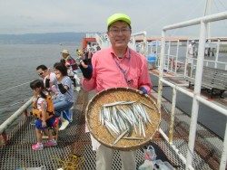 尼崎市立魚つり公園　イワシが入れ喰い