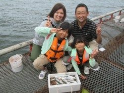 尼崎釣り公園　今日もサビキの釣果で賑わう