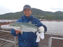 神戸市立須磨海づり公園　ノマセでハマチ