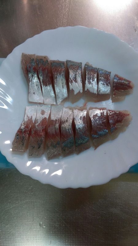 ジギングサビキでまたまたデカアジ