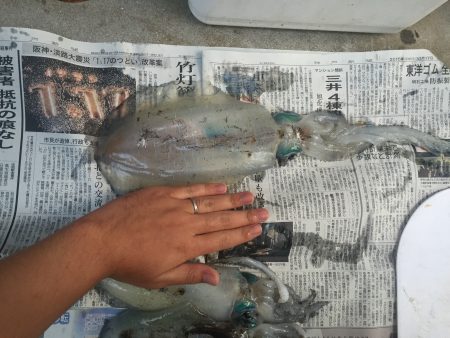家族で釣り