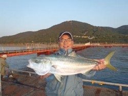 神戸市立須磨海づり公園　メジロ！