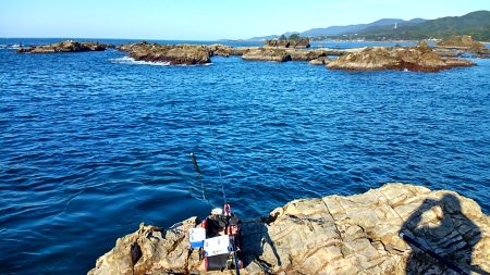 田並の磯でグレ釣り
