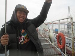 尼崎市立魚つり公園　セイゴ連発しております！