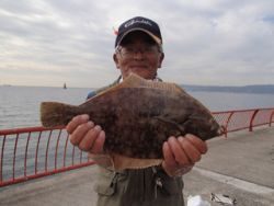 投げでナイスカレイ！平磯海づり公園