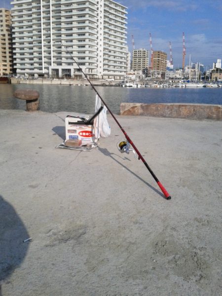 近場の明石港でキス狙い