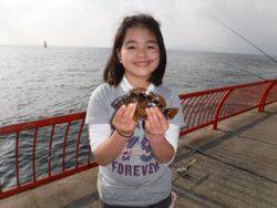 神戸市立平磯海づり公園　ウキ釣りでガシラ