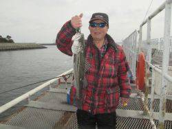 尼崎市立魚つり公園 お昼過ぎにスズキの時合きました