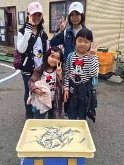 マリーナシティ海釣り公園 サビキで豆イワシの釣果