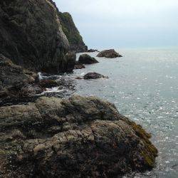 有田の、地磯へ、