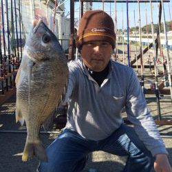 マリーナシティ海釣り公園　ブッコミでキビレ39cm