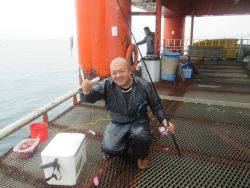 尼崎市立魚つり公園でサビキ釣り