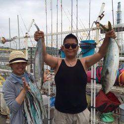 海洋釣り堀釣果　カンパチ&メジロ