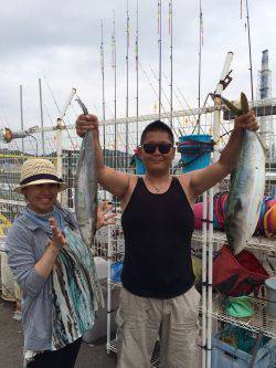 海洋釣り堀釣果　カンパチ&メジロ