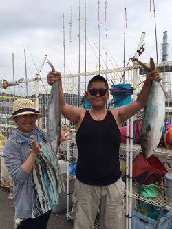 海洋釣り堀釣果　カンパチ&メジロ