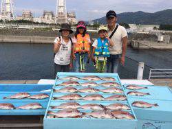 和歌山マリーナシティ海洋釣り堀 カンパチ・マダイの釣果