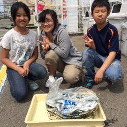 イワシ絶好釣！！マリーナシティ海釣り公園