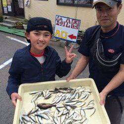 和歌山マリーナシティ海釣り公園　アジ105匹