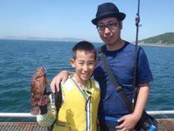 須磨海釣り公園　胴突きのシラサでガシラ13尾