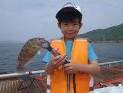 神戸市立須磨海づり公園　ベラが釣れた☆