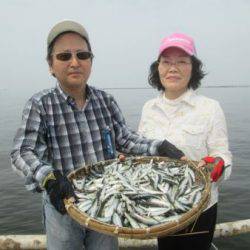 尼崎市立魚つり公園　イワシ大爆釣！