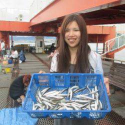 尼崎市立魚つり公園　イワシ650匹ほか