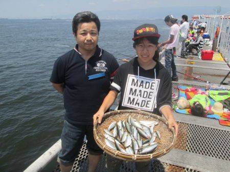 尼崎市立魚つり公園　イワシ、サッパ、サバ好…