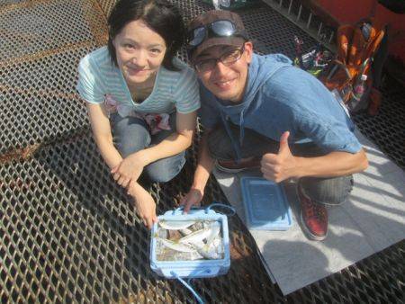 尼崎市立魚つり公園　アジ合計1200匹