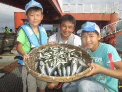 尼崎海つり公園　サビキのアジ・サバ好調