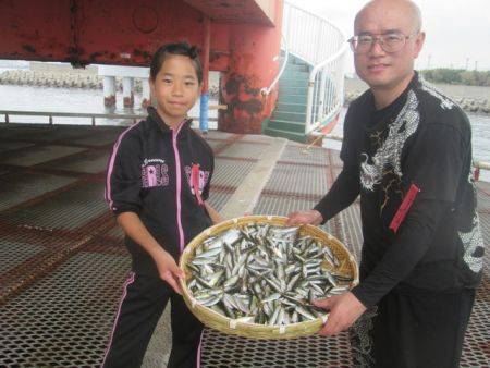 尼崎市立魚つり公園　豆アジ釣れ続いています！