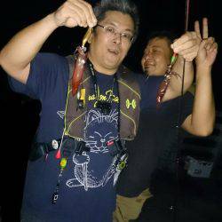 友人達とわいわいライトエギングでケンサキイレノリ♪