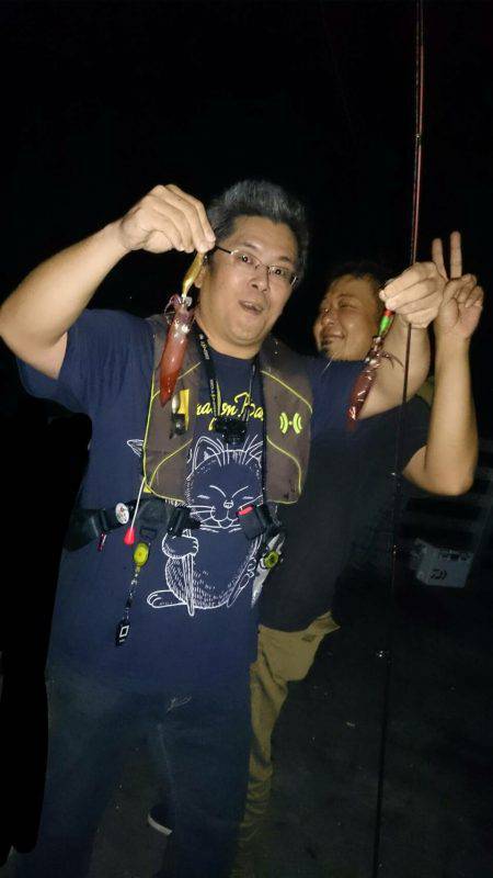 友人達とわいわいライトエギングでケンサキイレノリ♪