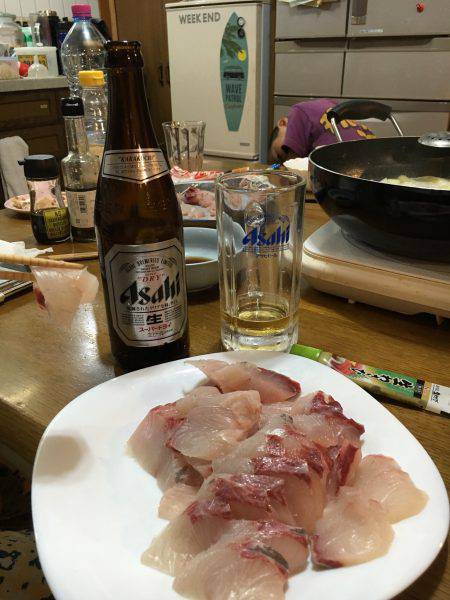 田尻の釣り堀、ほとんどの時間帯、日陰で快適