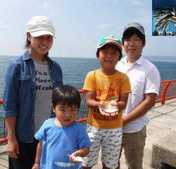 神戸市立平磯海つり公園　サビキでアジ、イワシ