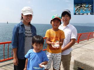 神戸市立平磯海つり公園　サビキでアジ、イワ…