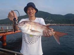 神戸市立須磨海づり公園　ルアーでマダイ