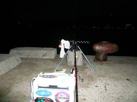 洲本砂場でキス狙い