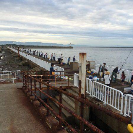 偶には海釣り公園で朝練