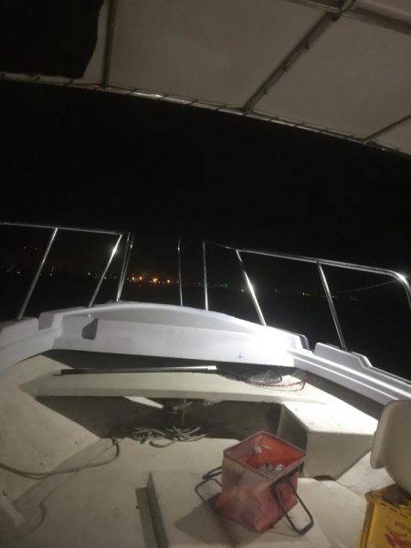 雨の中でのボートエギング