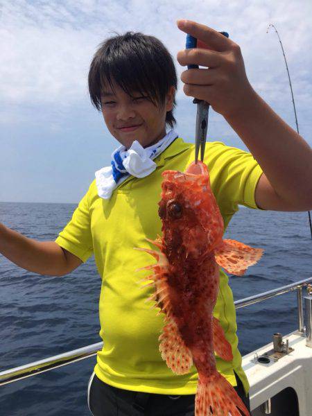 デカ オニカサゴ、真鯛、獲ったど〜