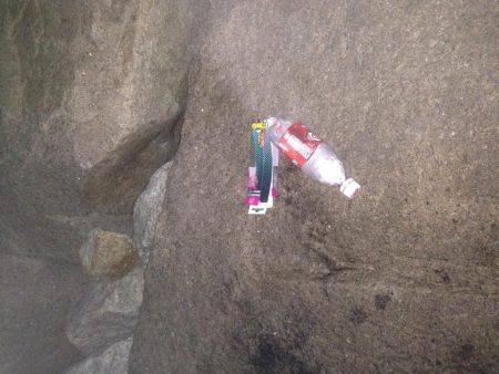 台風後エギング