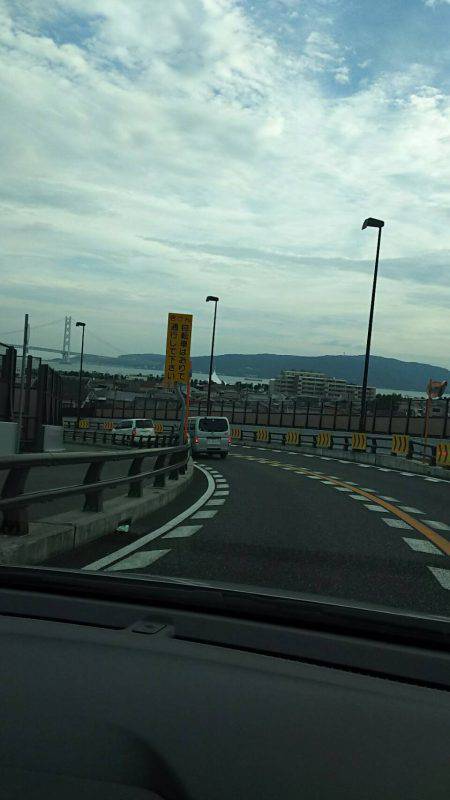 台風前に明石港にて生態調査