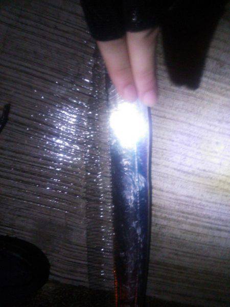 太刀魚にタッチー!