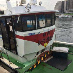 沖堤防で青物狙い