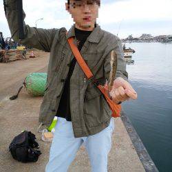 林崎漁港でハゼ釣り