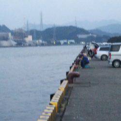 大潟岸壁テンヤでタチウオ