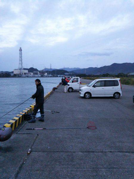 大潟岸壁テンヤでタチウオ&サゴシ