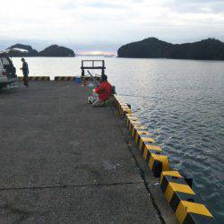 大潟岸壁テンヤでタチウオ