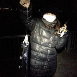 寒い中、60cmオーバーのアナゴゲット！